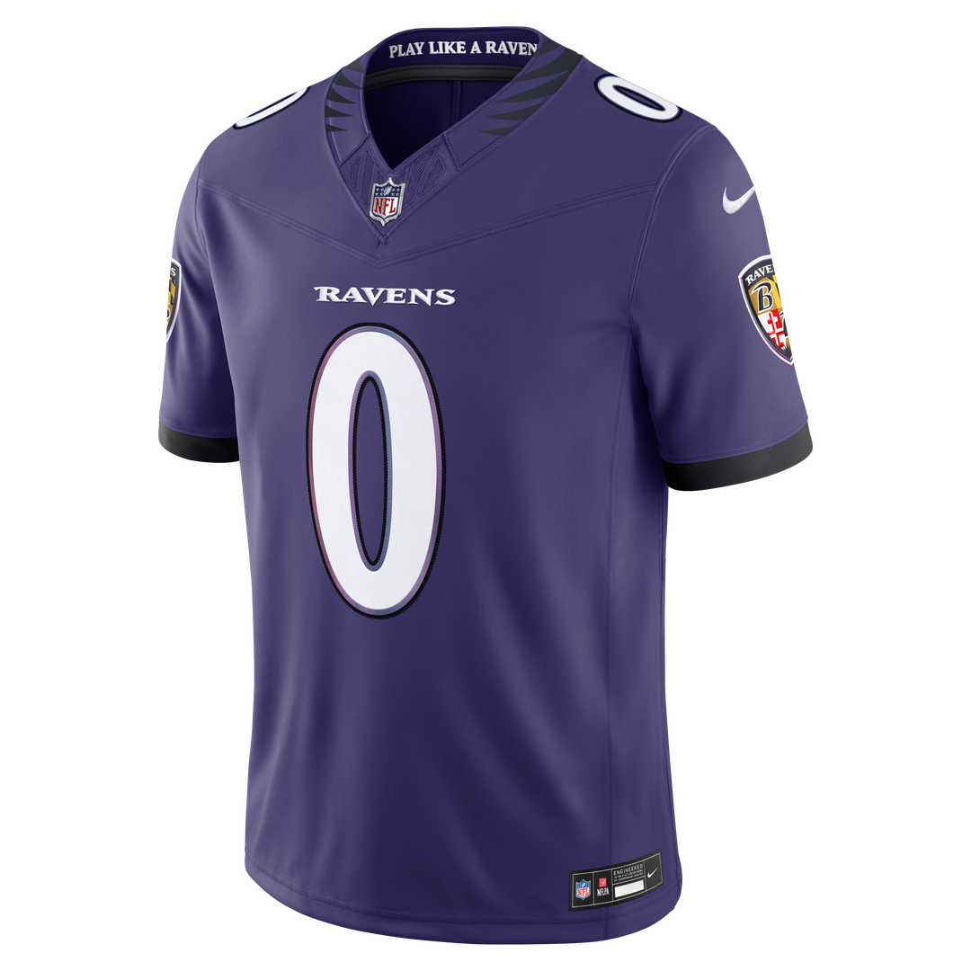 Baltimore Ravens Roquan Smith Nike Purple Team Vapor F.U.S.E. Stitched Limited Jersey - product image 2