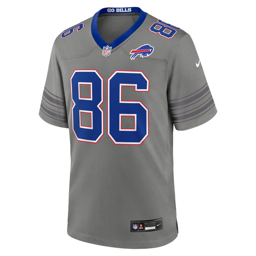 Buffalo Bills Dalton Kincaid Nike Gray Nickel City Game Jersey - product image 5