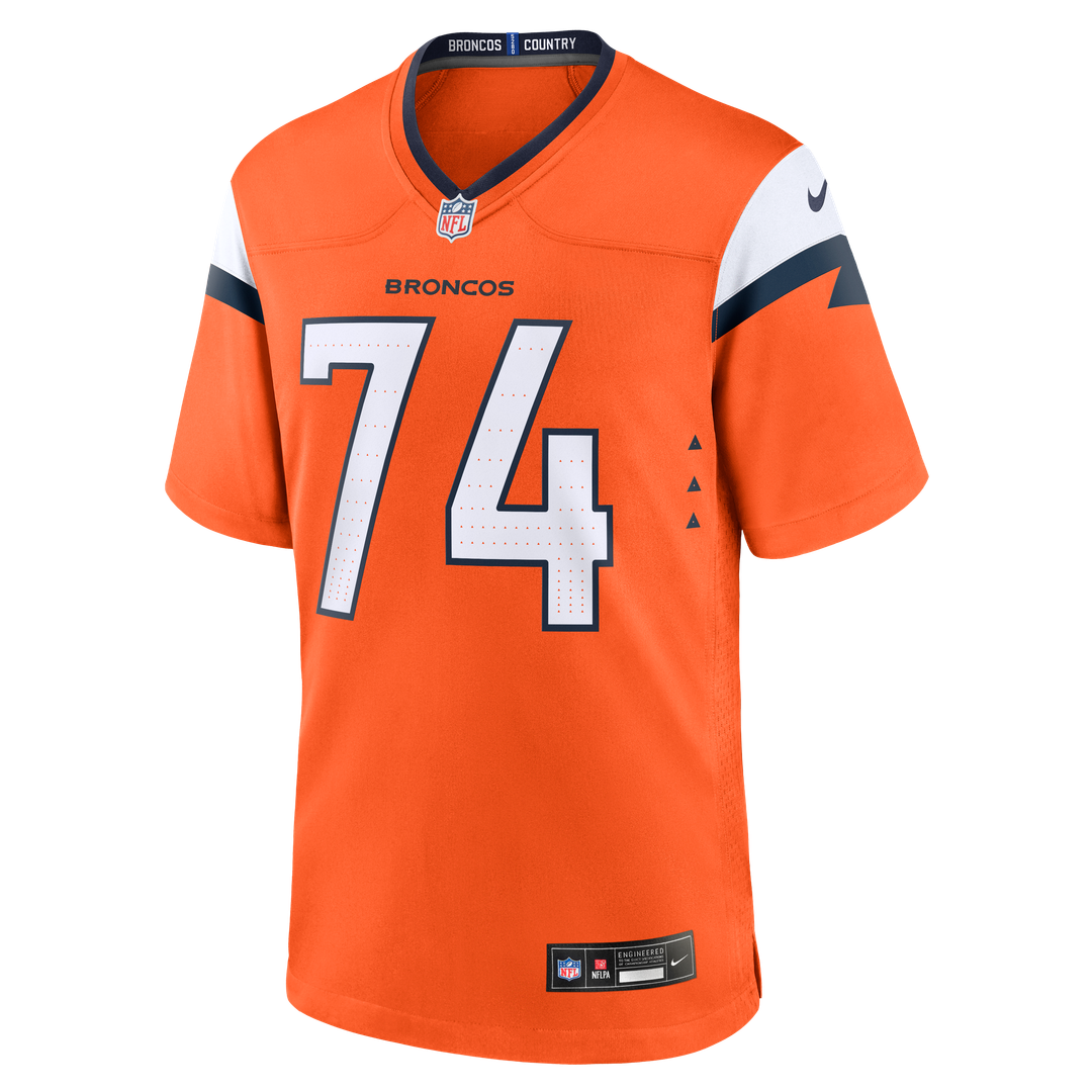 Denver Broncos Ben Powers Nike Orange Team Game Jersey - product image 2