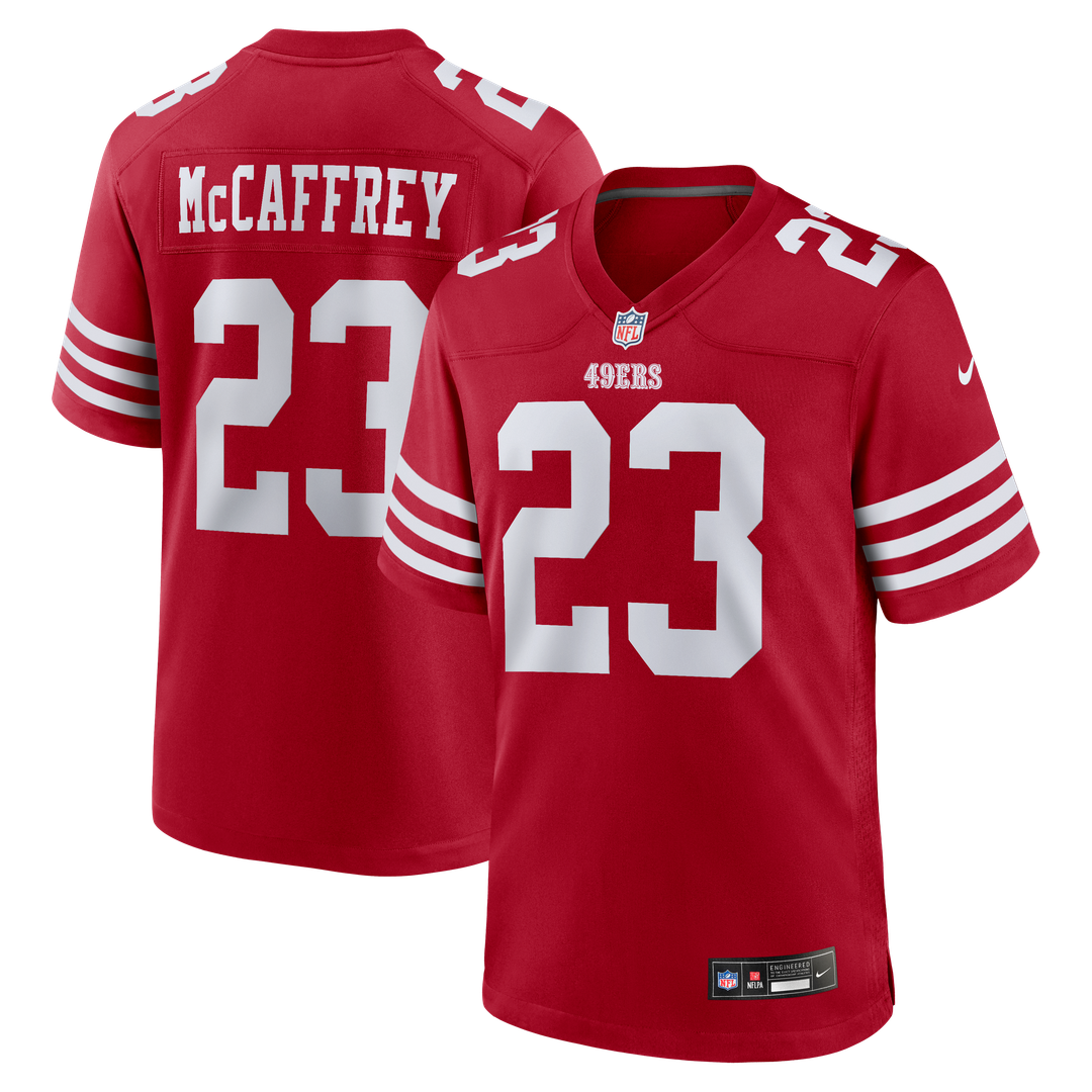 San Francisco 49ers Christian McCaffrey Nike Scarlet Game Player Jersey - product image 1