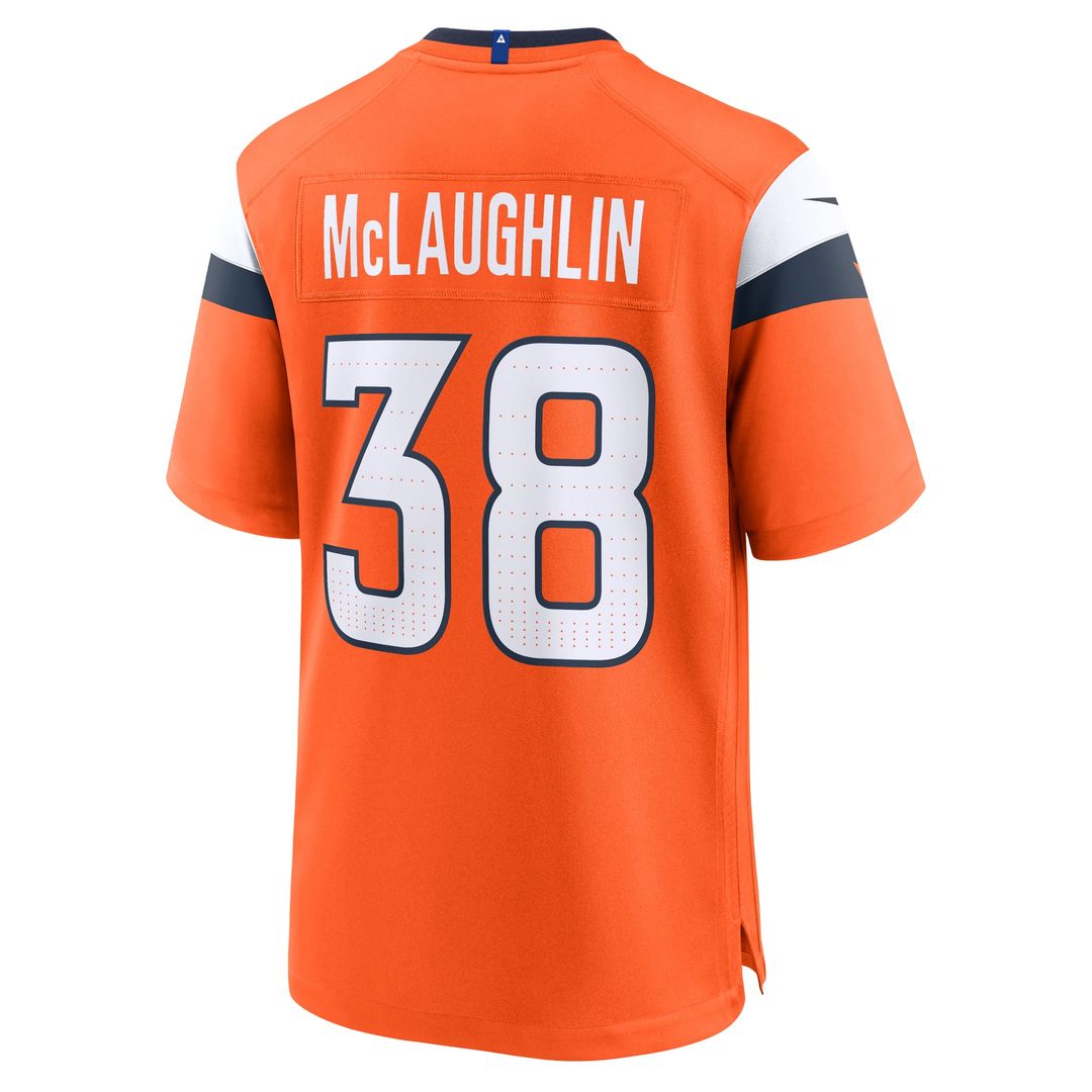 Denver Broncos Jaleel McLaughlin Nike White Game Jersey - product image 9