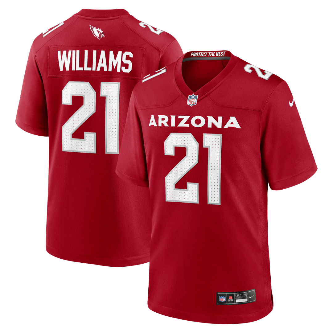 Arizona Cardinals Garrett Williams Nike Cardinal Game Jersey - product image 1