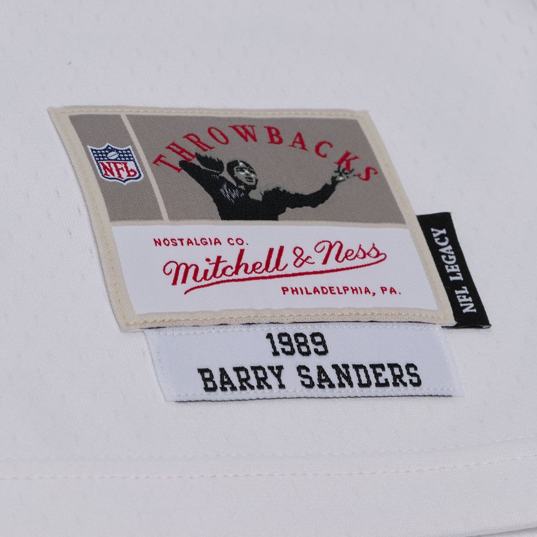 Detroit Lions Barry Sanders Mitchell & Ness White 1989 Legacy Replica Player Jersey - product image 4