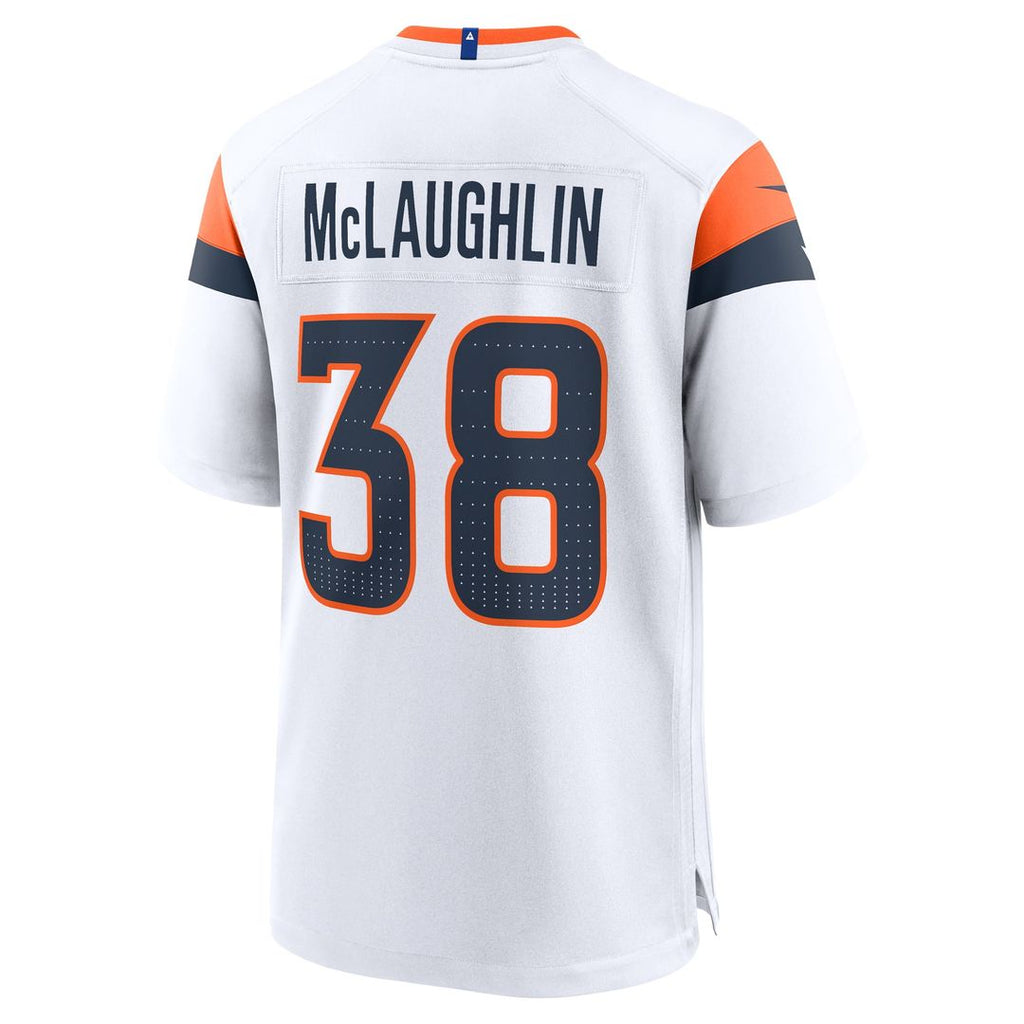 Denver Broncos Jaleel McLaughlin Nike White Game Jersey - product image 3