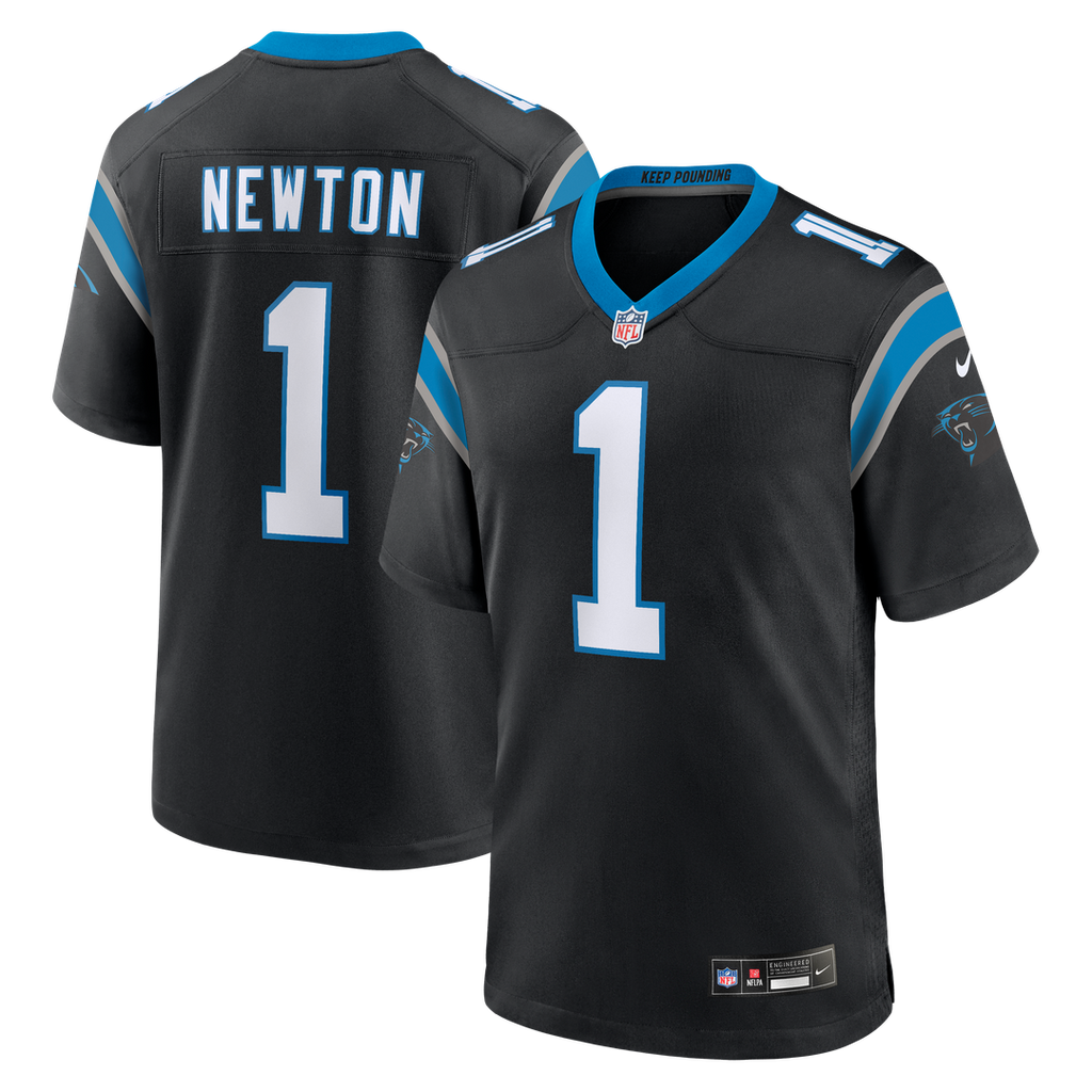 Carolina Panthers Cam Newton Nike Black Team Retired Game Jersey - product image 1