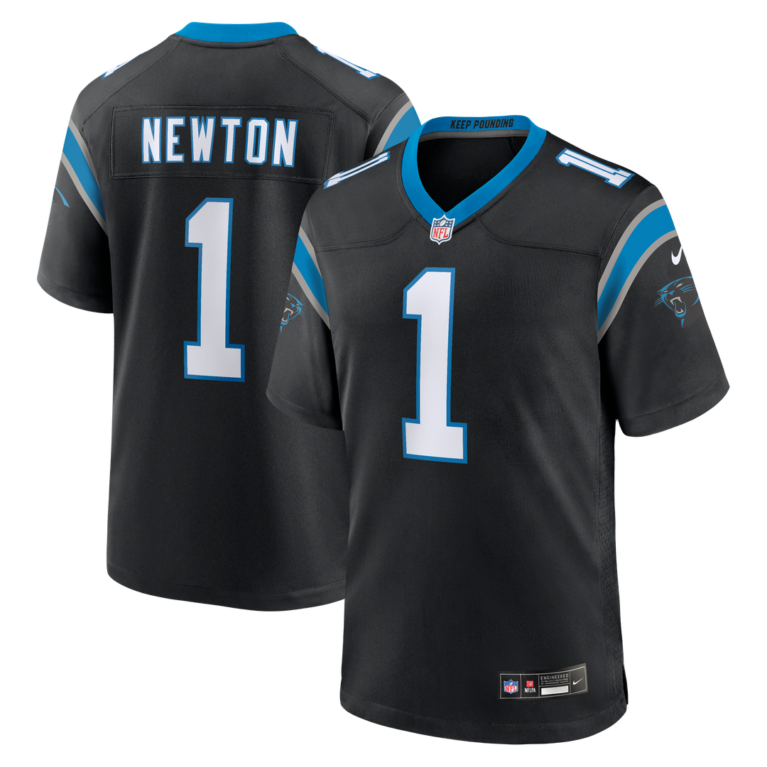 Carolina Panthers Cam Newton Nike Black Team Retired Game Jersey - product image 1