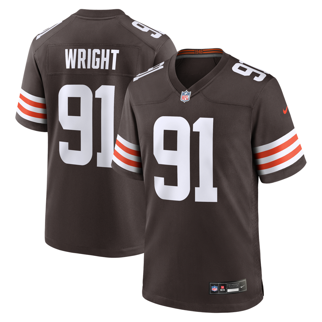 Cleveland Browns Alex Wright Nike Brown Team Game Jersey - product image 1