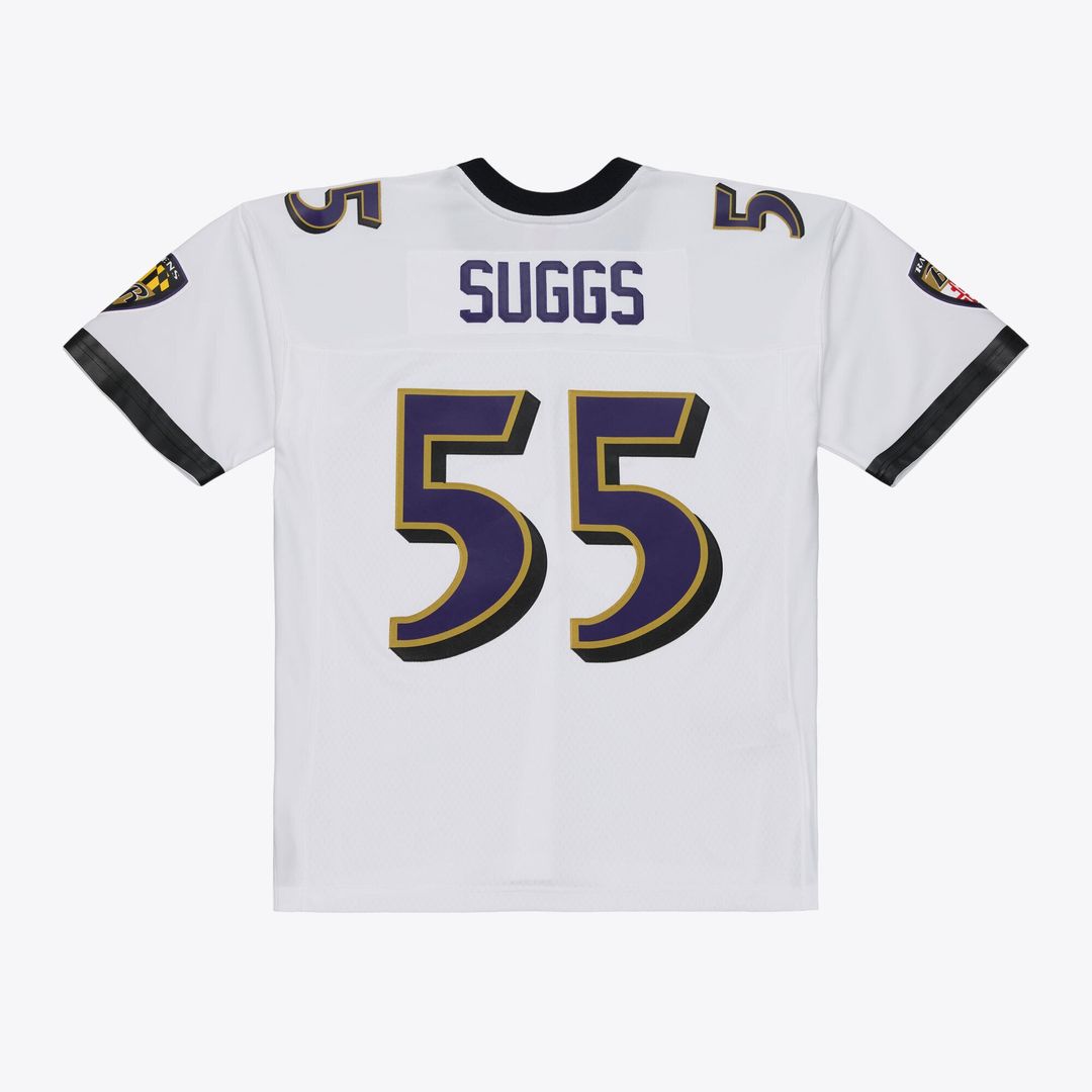 Baltimore Ravens Terrell Suggs Mitchell & Ness White 2003 Legacy Replica Player Jersey - product image 2