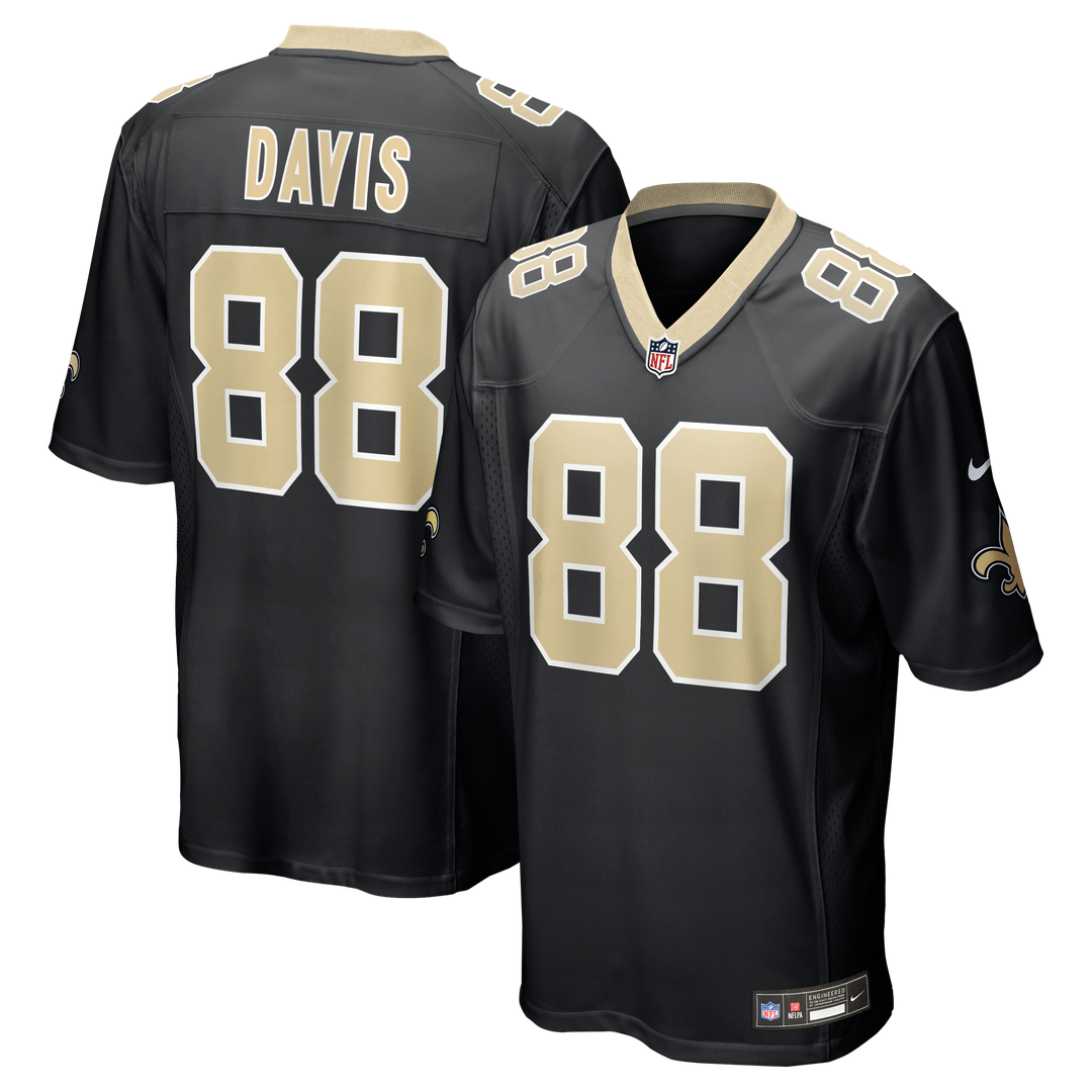 New Orleans Saints Shaquan Davis Nike Black Game Jersey - product image 1