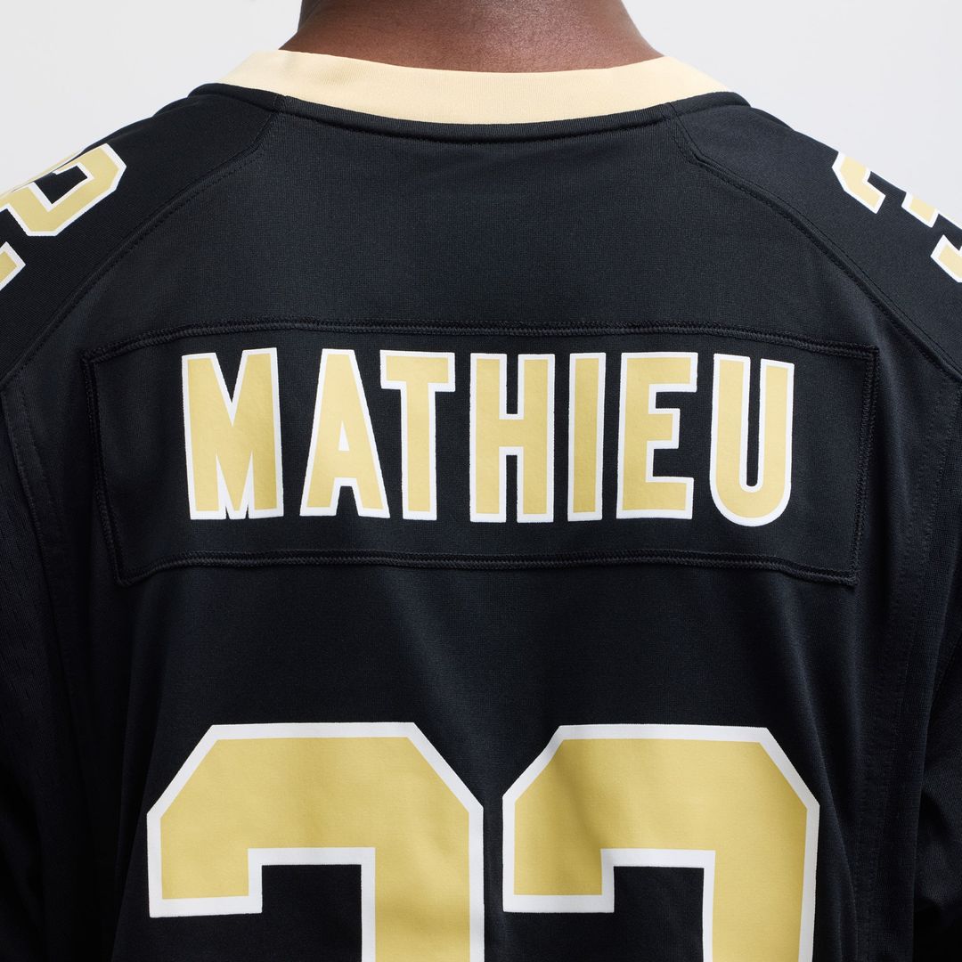 New Orleans Saints Tyrann Mathieu Nike Black Game Jersey - product image 8