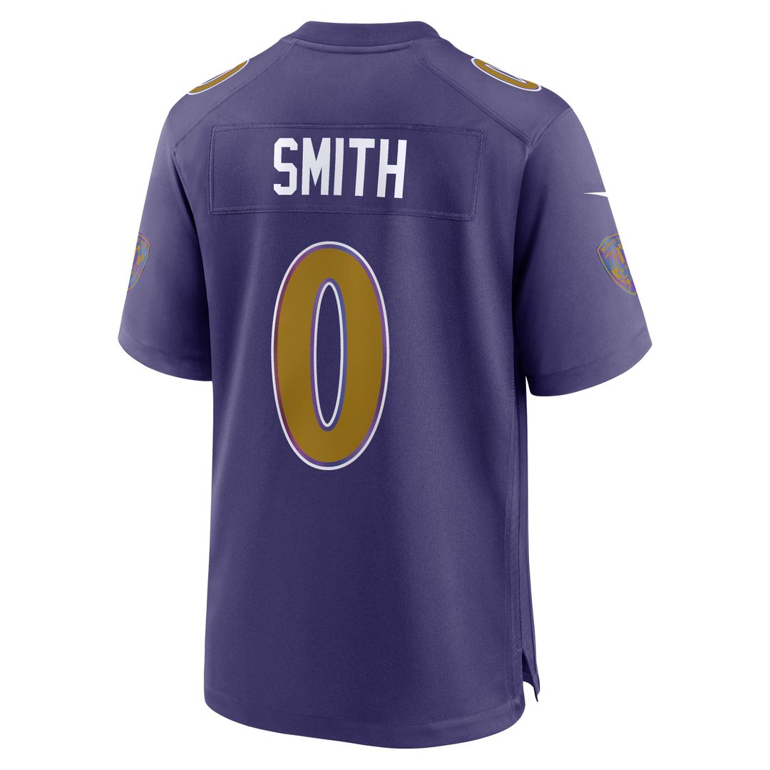 Baltimore Ravens Roquan Smith Nike Purple Alternate Game Jersey - product image 3