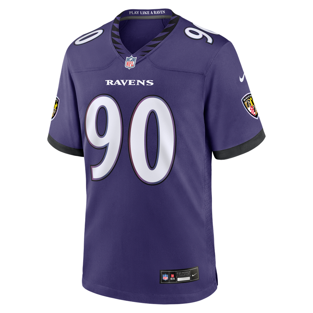 Baltimore Ravens Aeneas Peebles Nike Purple Team Game Jersey - product image 2