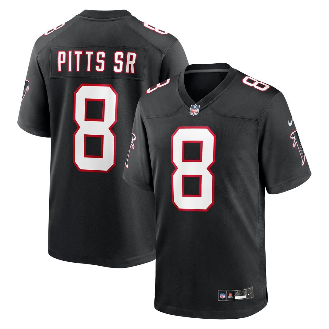 Atlanta Falcons Kyle Pitts Sr. Nike Black Alternate Game Jersey - product image 4