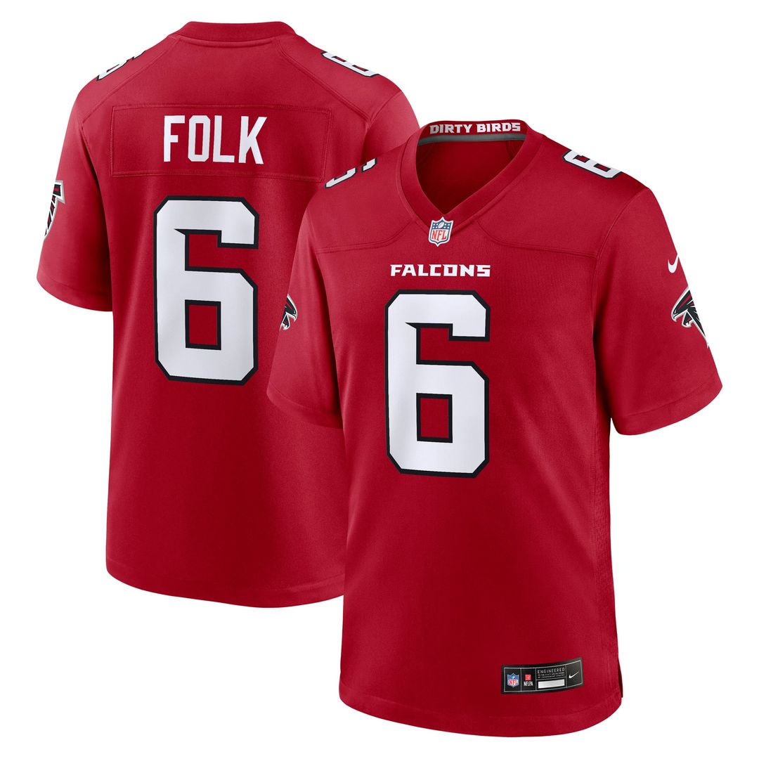 Atlanta Falcons Nick Folk Nike Red Team Game Jersey - product image 1