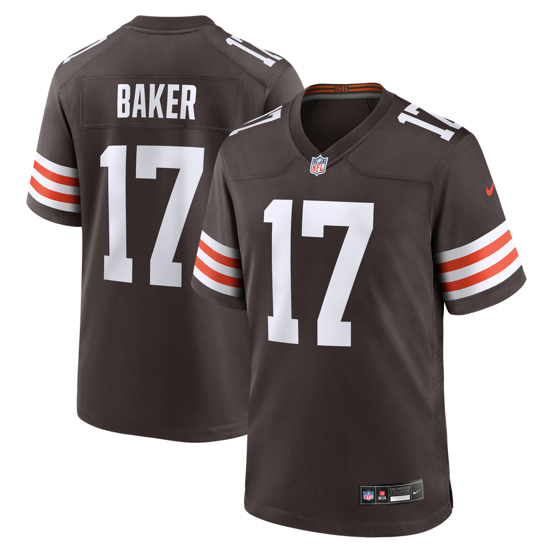 Cleveland Browns Jerome Baker Nike Brown Team Game Jersey - product image 1