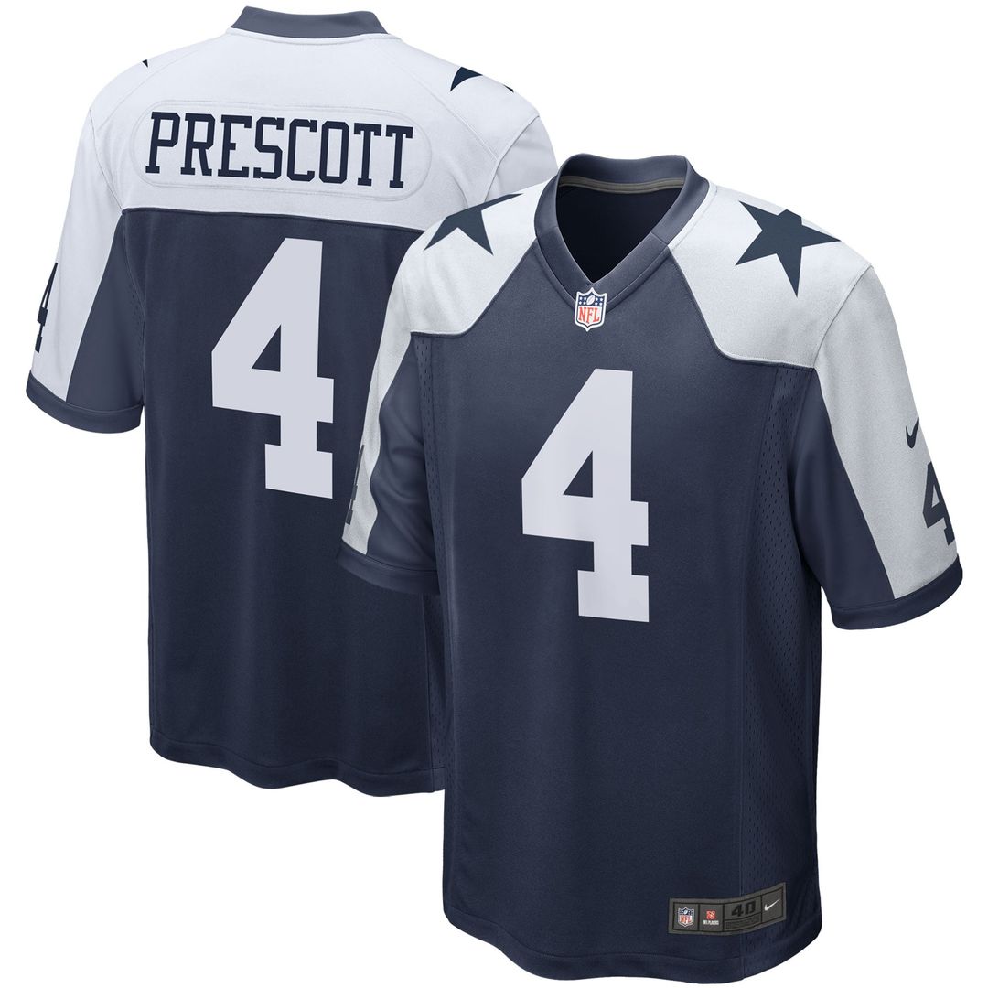 Dallas Cowboys Dak Prescott Nike Navy Alternate Game Team Jersey - product image 1