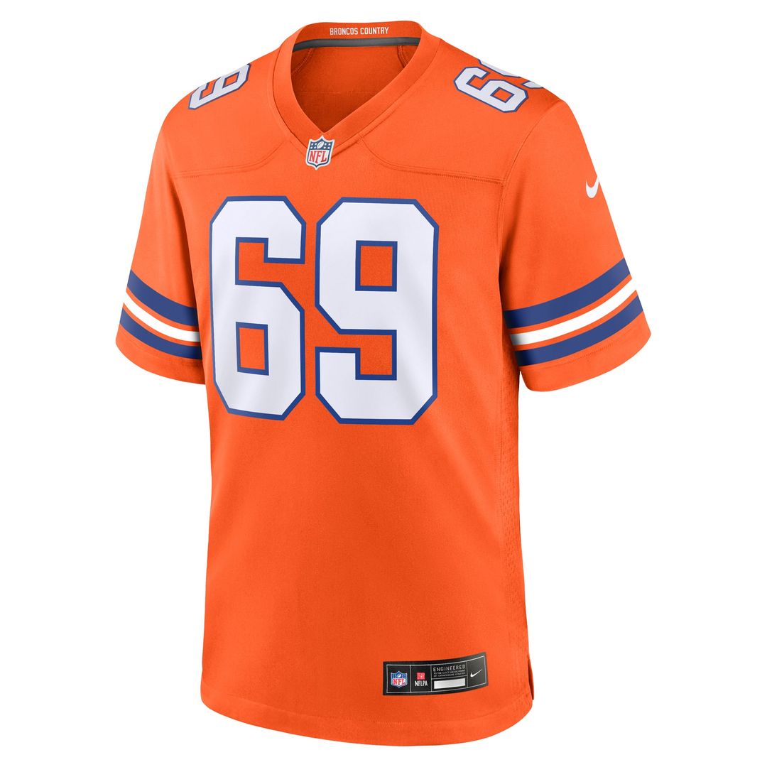 Denver Broncos Mark Schlereth Nike Orange Retired Player Alternate Game Jersey - product image 2