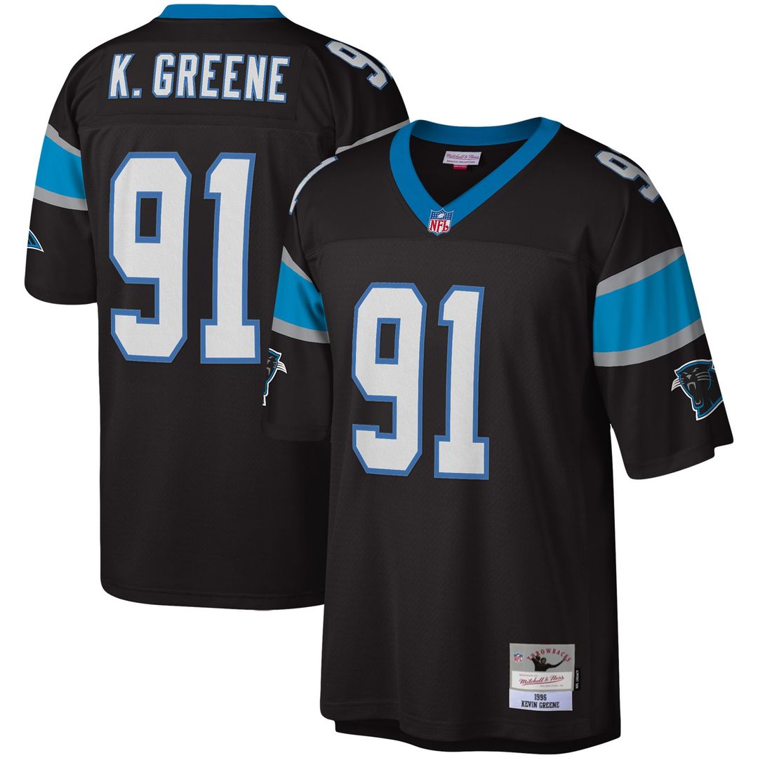 Carolina Panthers Kevin Greene Mitchell & Ness Black Legacy Replica Jersey - product image 1