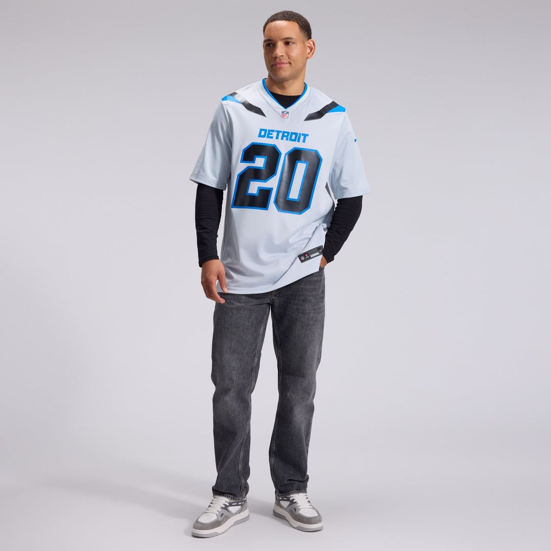 Detroit Lions Barry Sanders Nike Silver 2026 Rivalries Collection Game Jersey - product image 5