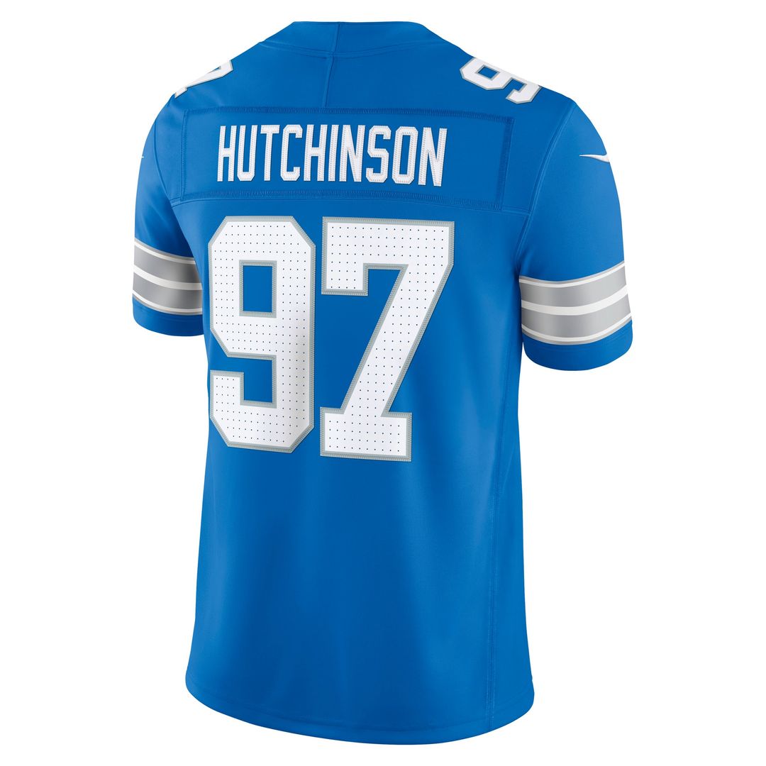 Detroit Lions Aidan Hutchinson Nike Blue Team Vapor F.U.S.E. Stitched Limited Jersey - product image 3