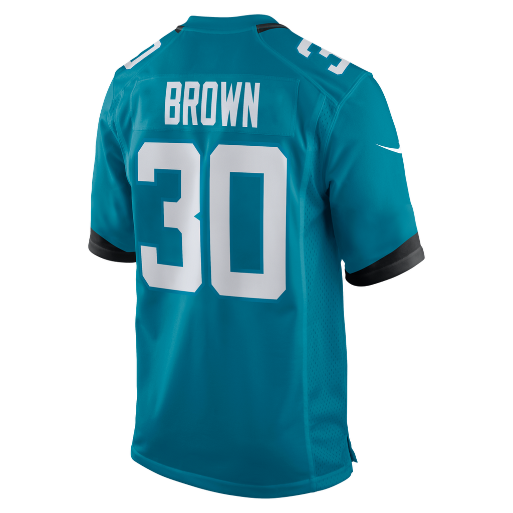 Jacksonville Jaguars Montaric Brown Nike Teal Game Player Jersey - product image 3