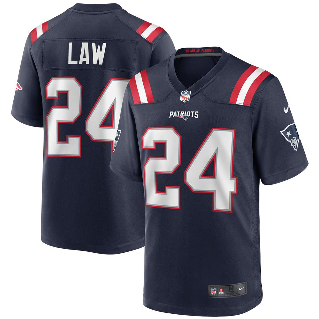 New England Patriots Ty Law Nike Navy Game Retired Player Jersey - product image 1