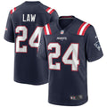 New England Patriots Ty Law Nike Navy Game Retired Player Jersey - product image 1