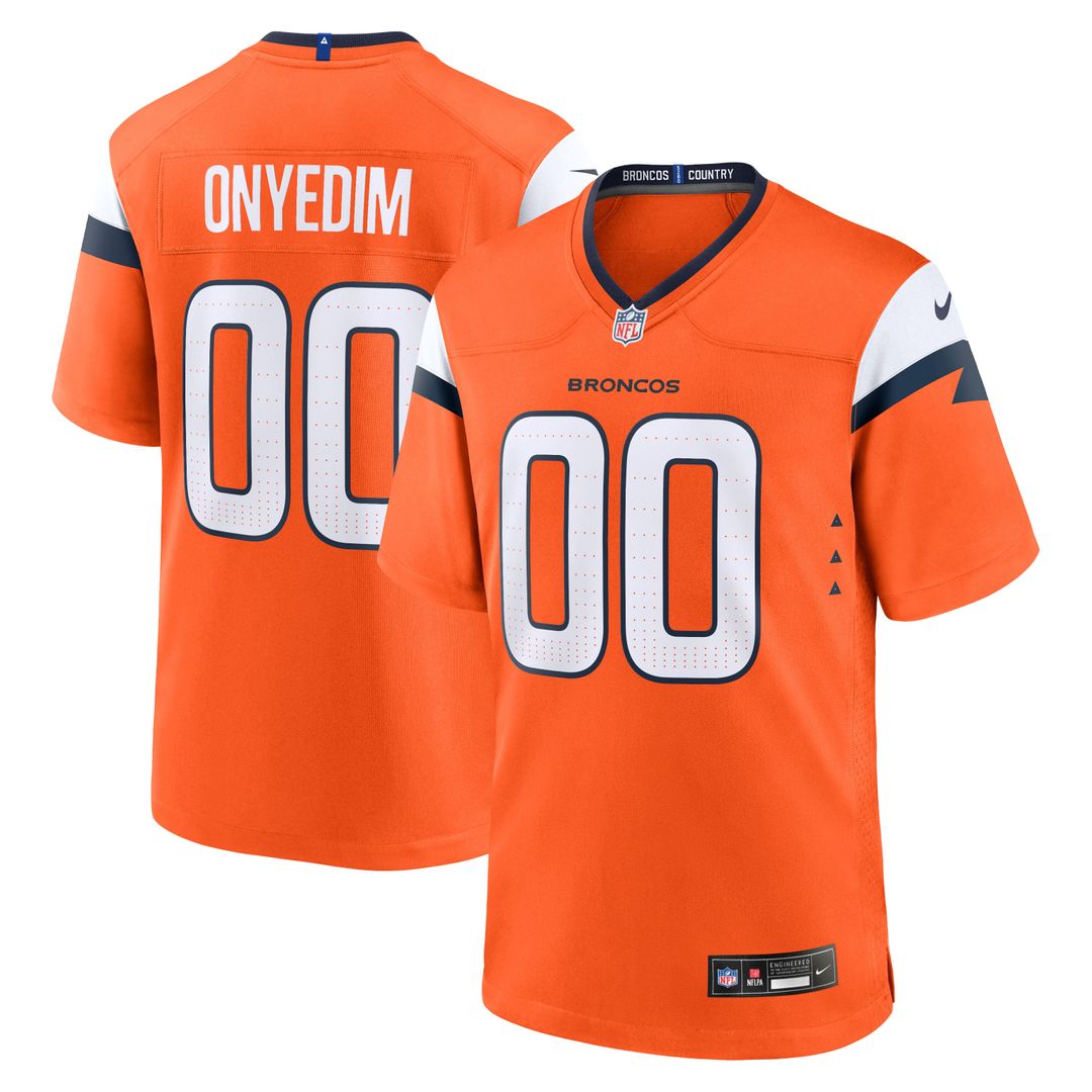 Denver Broncos Tyler Onyedim Nike Orange Game Jersey - product image 1