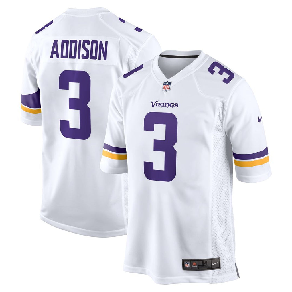 Minnesota Vikings Jordan Addison Nike White Away Game Jersey - product image 1