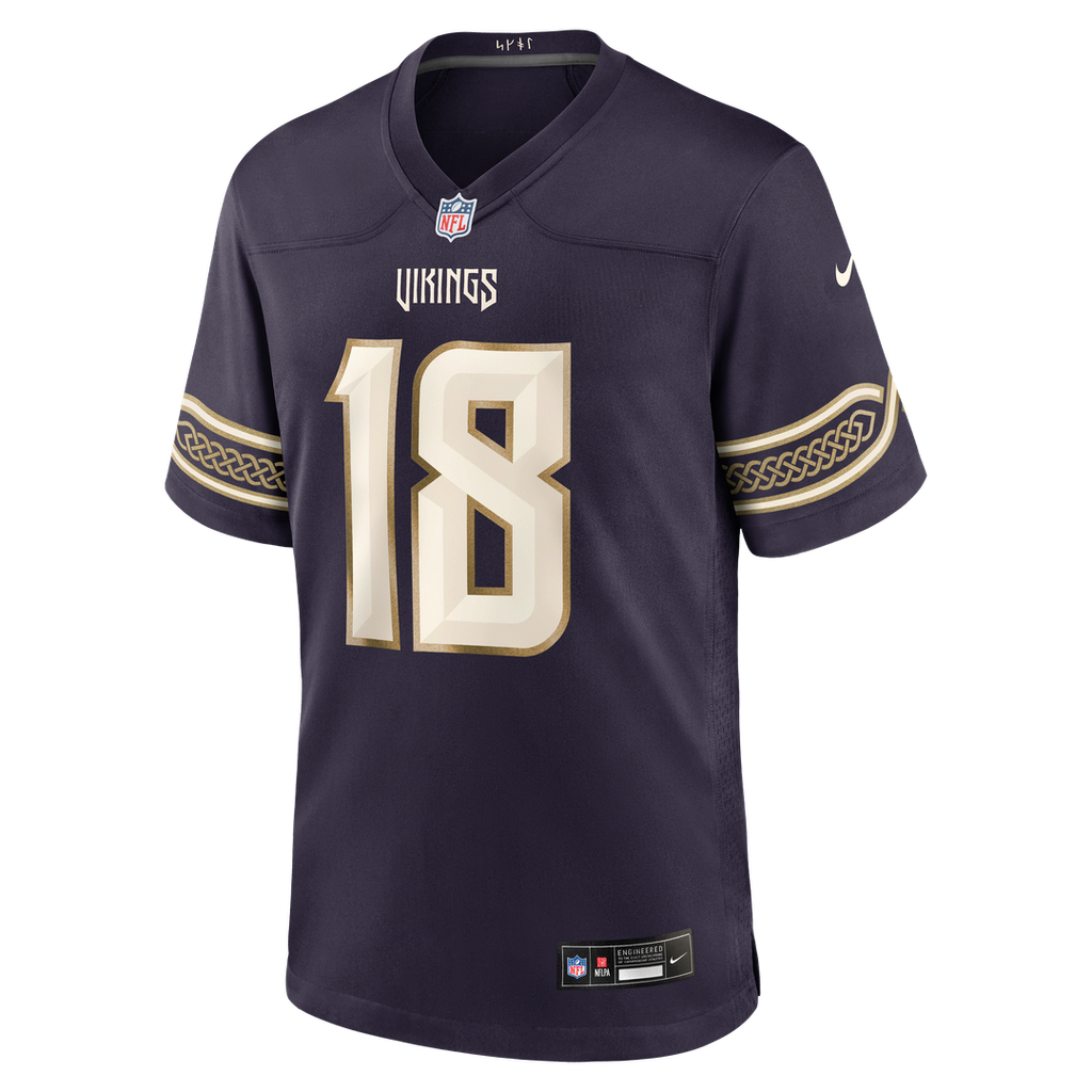 Minnesota Vikings Justin Jefferson Nike Purple 2026 Rivalries Collection Game Jersey - product image 7