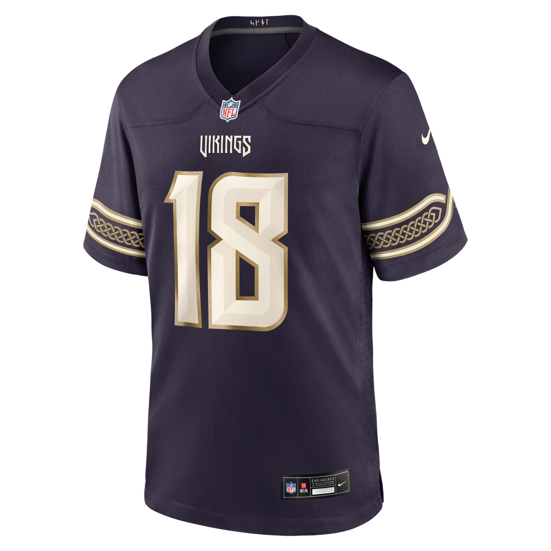 Minnesota Vikings Justin Jefferson Nike Purple 2026 Rivalries Collection Game Jersey - product image 7