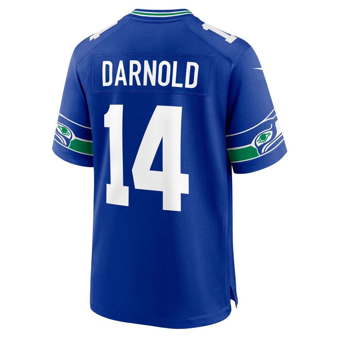 Seattle Seahawks Sam Darnold Nike Royal Alternate Game Player Jersey - product image 3