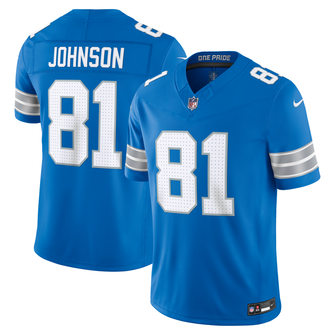 Detroit Lions Calvin Johnson Nike Black Alternate Vapor F.U.S.E. Stitched Retired Limited Jersey - product image 7