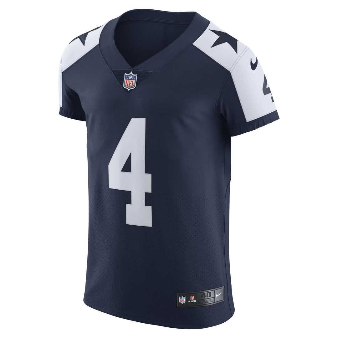 Dallas Cowboys Dak Prescott Nike Navy Alternate Vapor Elite Player Jersey - product image 2