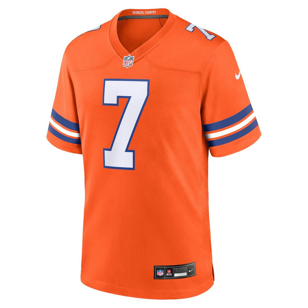 Denver Broncos John Elway Nike Orange Mile High Collection 1977 Throwback Retired Player Game Jersey - product image 2