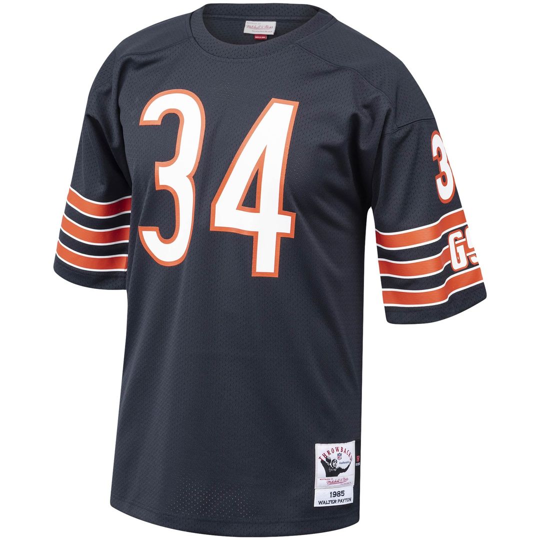 Chicago Bears 1985 Walter Payton Mitchell & Ness Navy Authentic Throwback Retired Player Jersey - product image 2