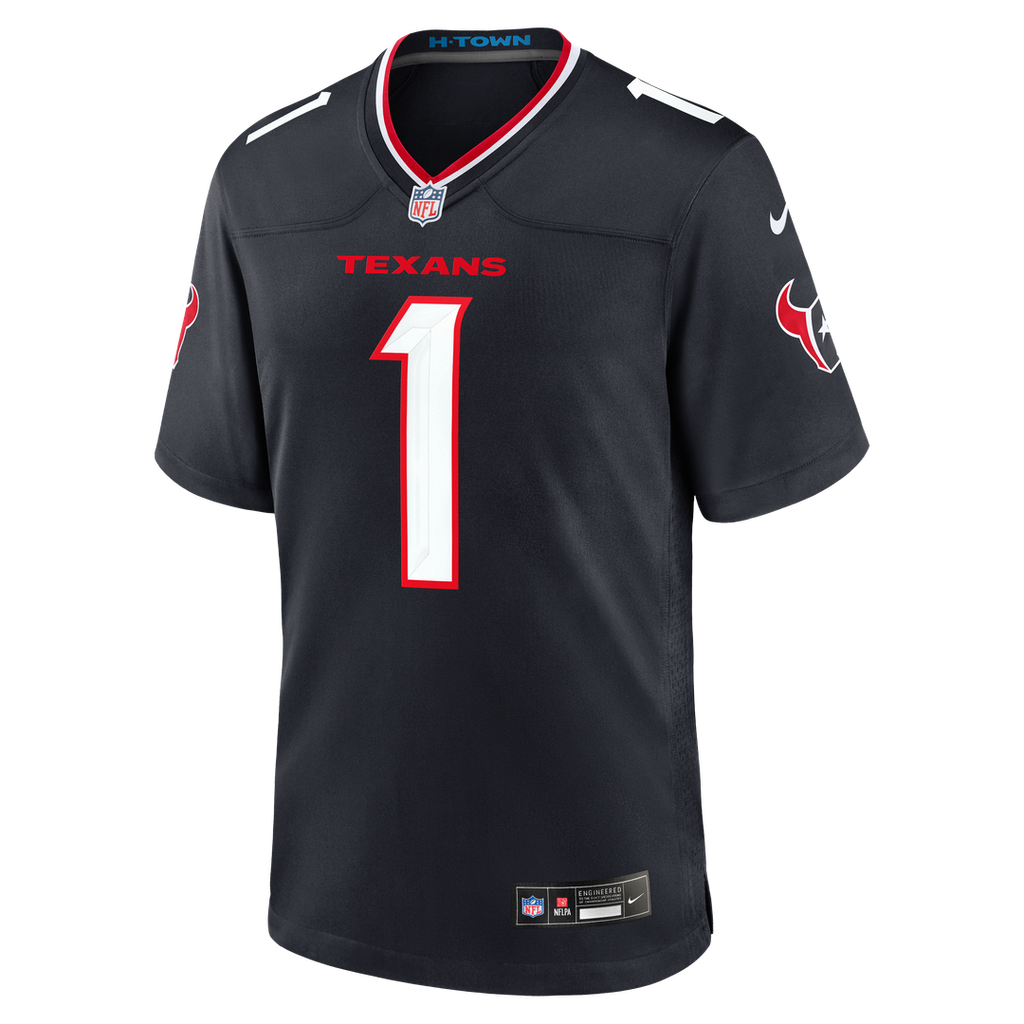 Houston Texans Nike Navy #1 Dad Game Jersey - product image 2