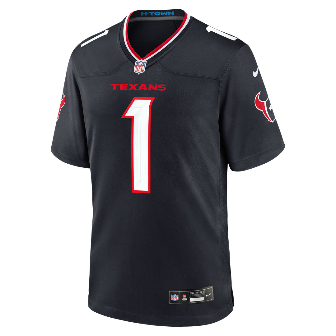 Houston Texans Nike Navy #1 Dad Game Jersey - product image 2