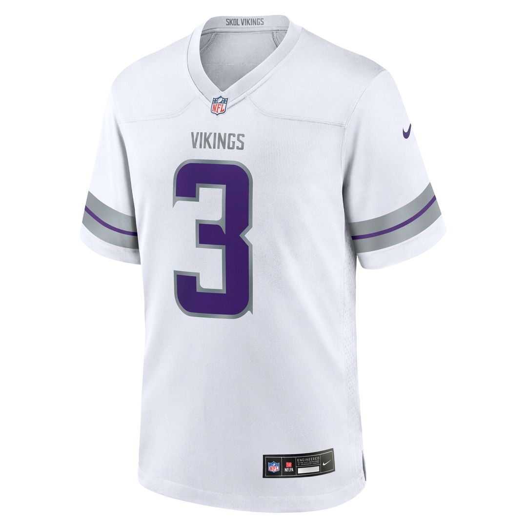 Minnesota Vikings Jordan Addison Nike White Alternate Game Player Jersey - product image 2