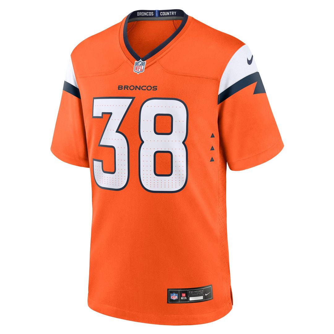 Denver Broncos Jaleel McLaughlin Nike White Game Jersey - product image 8