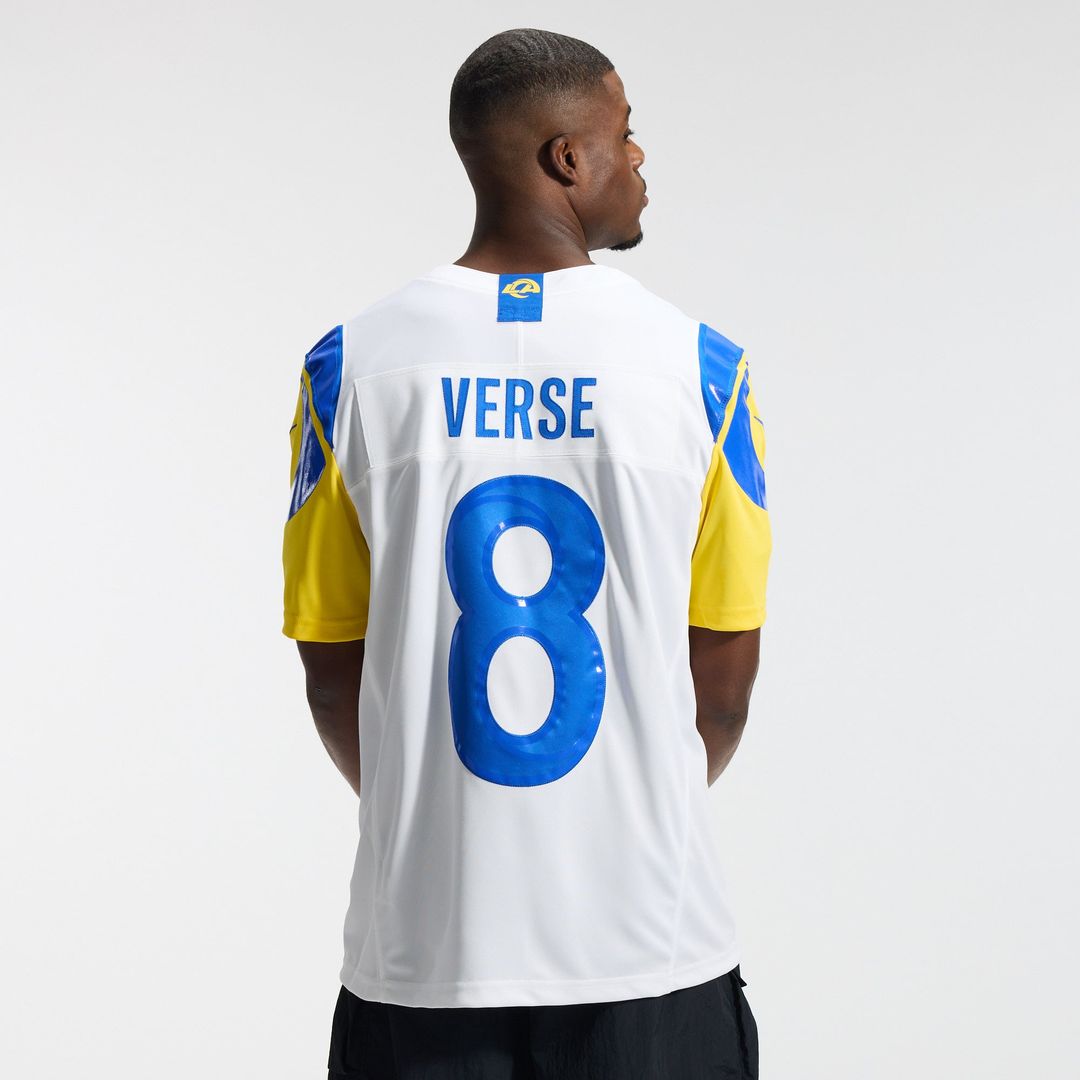 Los Angeles Rams Jared Verse Nike White Vapor F.U.S.E. Stitched Limited Jersey - product image 4