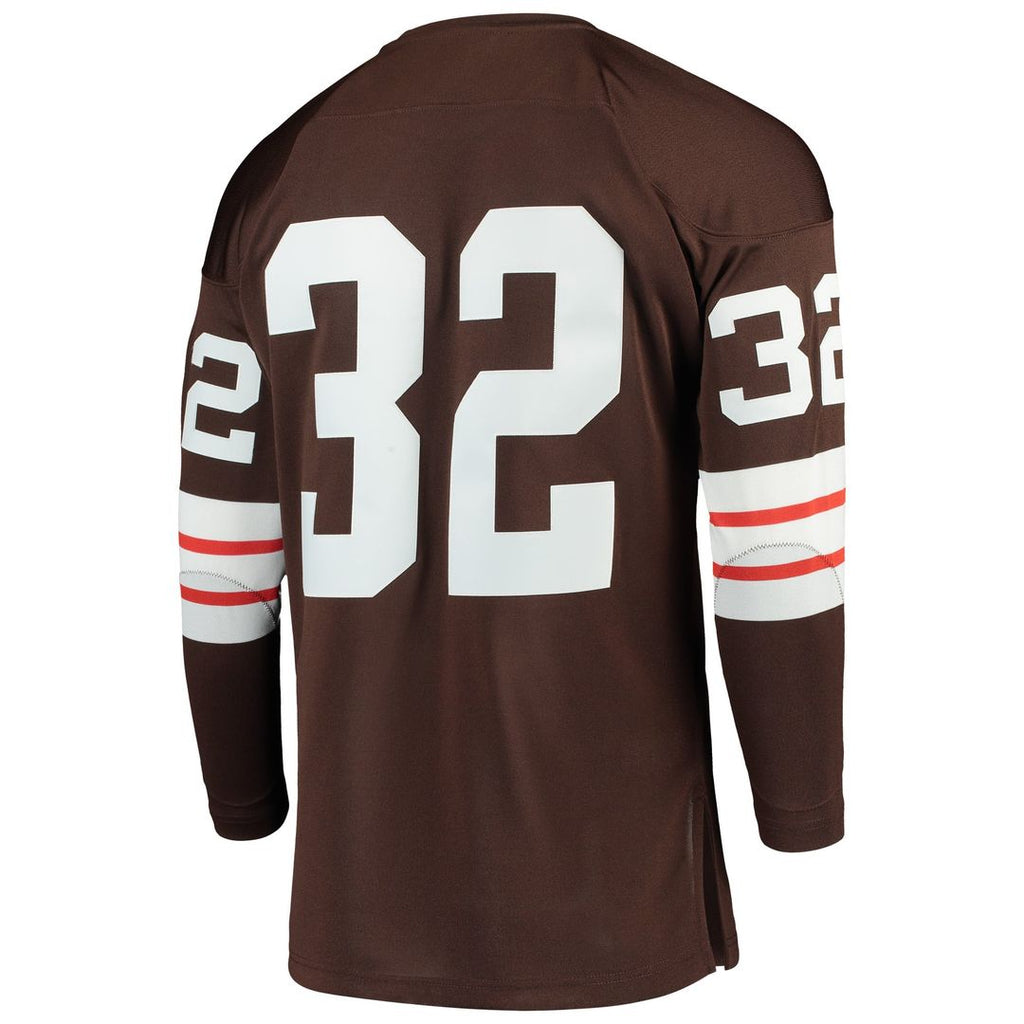 Cleveland Browns 1964 Jim Brown Mitchell & Ness Brown Authentic Throwback Retired Player Jersey - product image 3