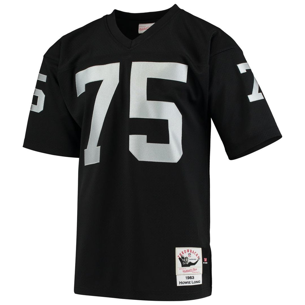 Las Vegas Raiders 1983 Howie Long Mitchell & Ness Black Authentic Throwback Retired Player Jersey - product image 2