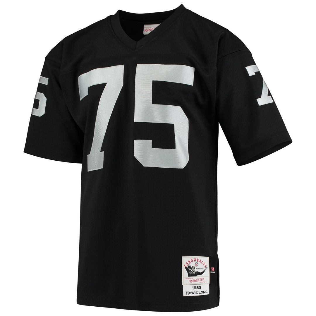 Las Vegas Raiders 1983 Howie Long Mitchell & Ness Black Authentic Throwback Retired Player Jersey - product image 2