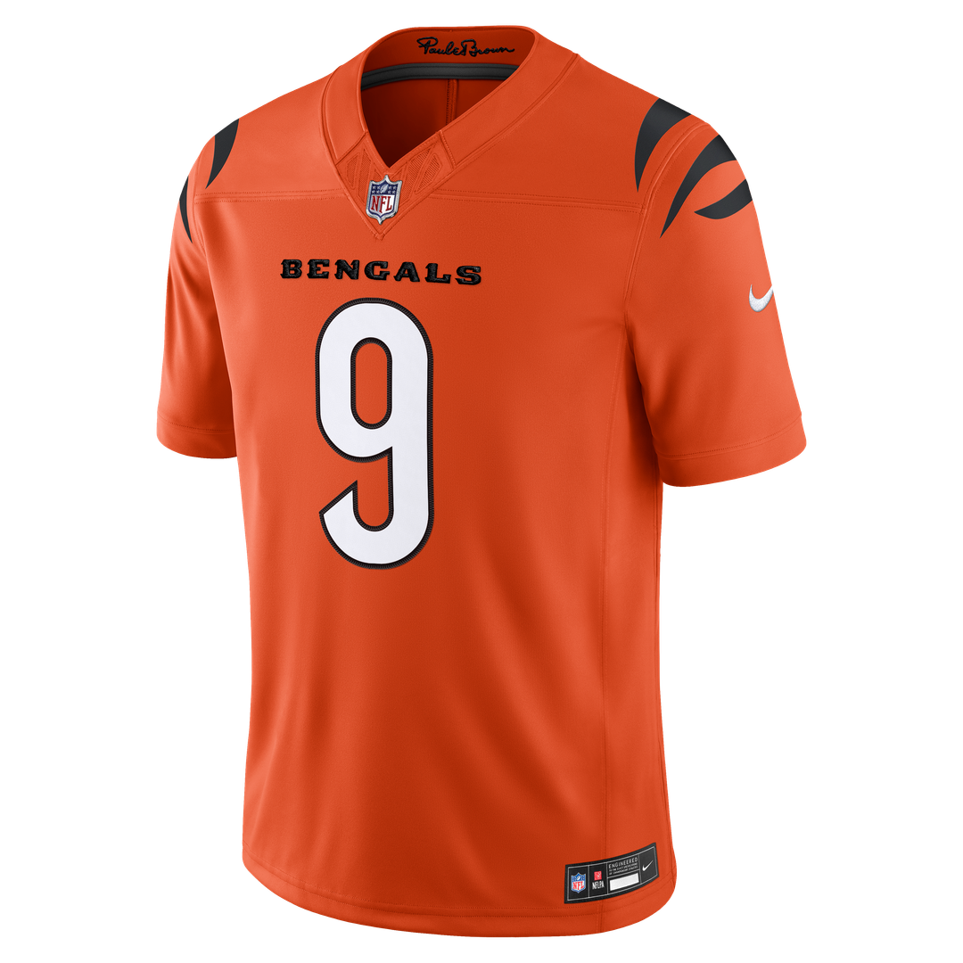 Cincinnati Bengals Joe Burrow Nike Orange Alternate Vapor F.U.S.E. Stitched Limited Jersey - product image 5