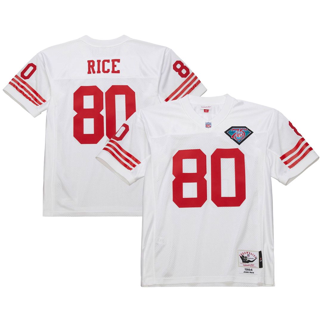 San Francisco 49ers 1994 Jerry Rice Mitchell & Ness White Authentic Throwback Retired Player Jersey - product image 1