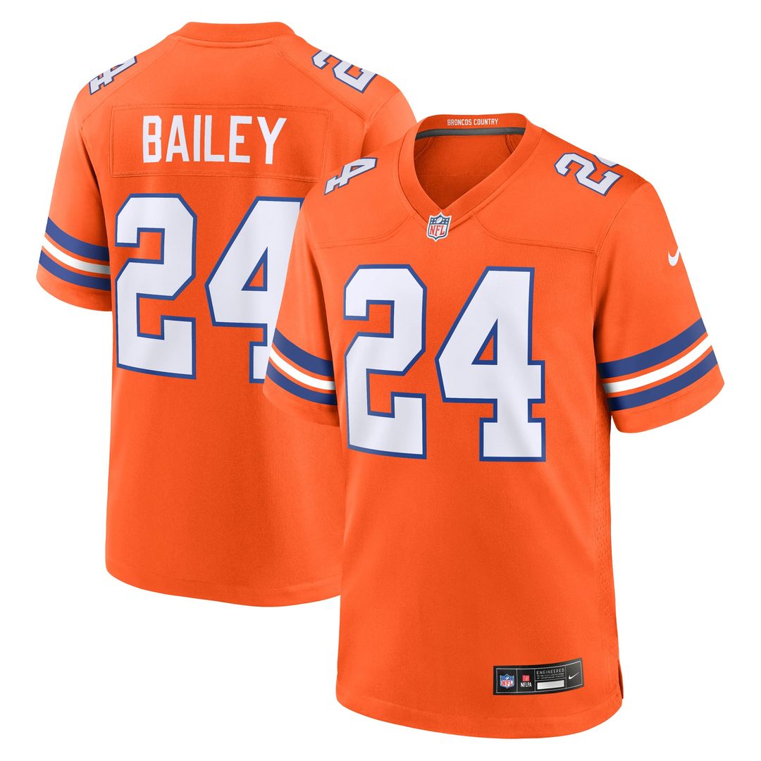Denver Broncos Champ Bailey Nike Orange Retired Player Alternate Game Jersey - product image 1