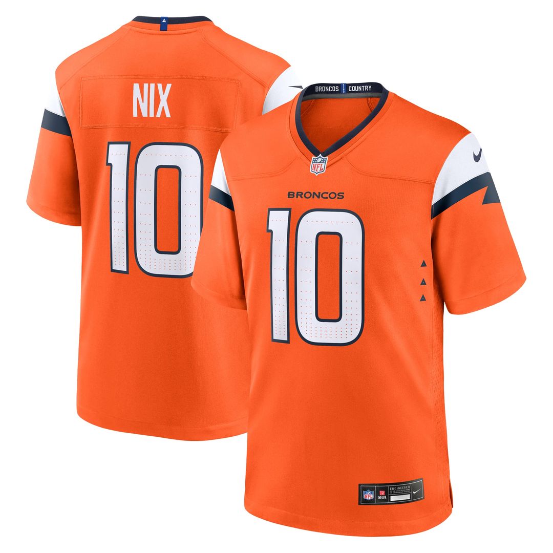 Denver Broncos Bo Nix Nike Navy Alternate Game Jersey - product image 13