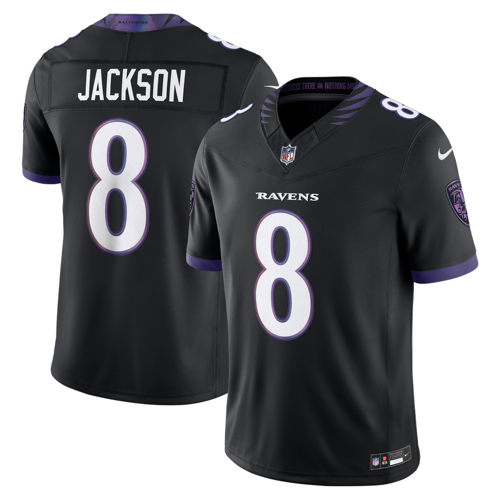 Baltimore Ravens Lamar Jackson Nike Black Alternate Alternate Vapor F.U.S.E. Stitched Limited Jersey - product image 4