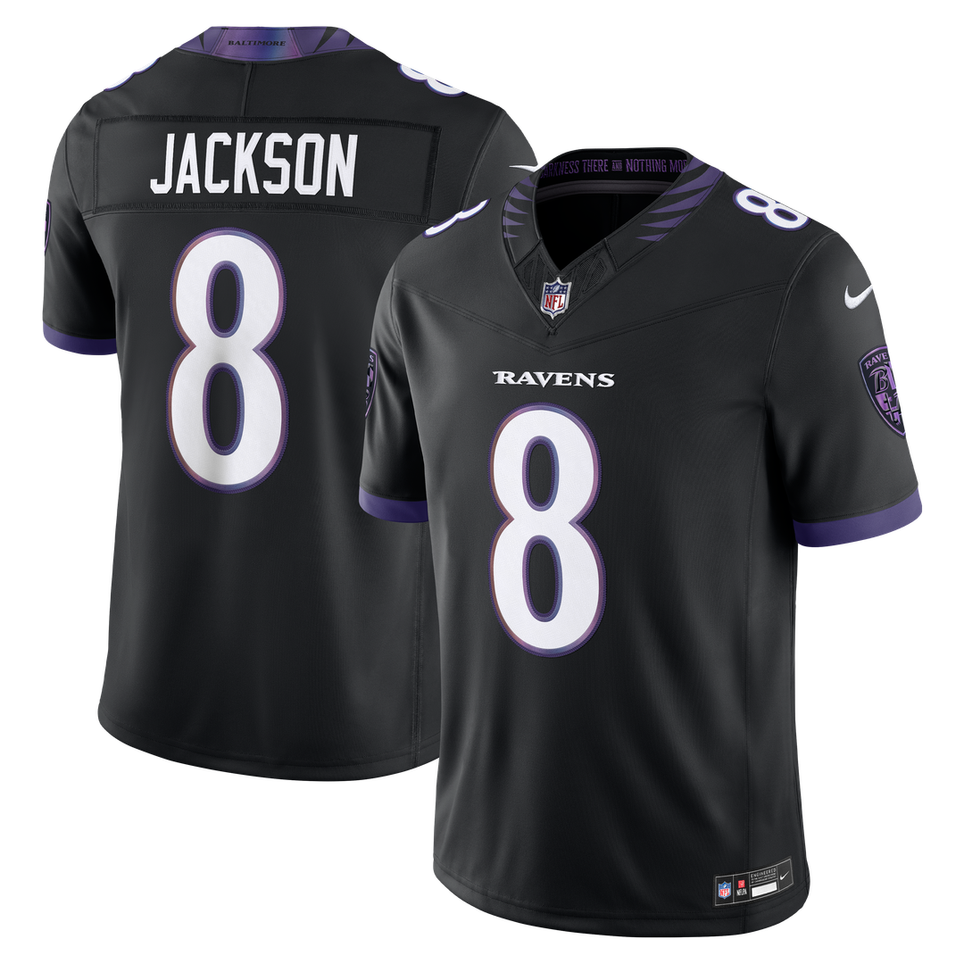 Baltimore Ravens Lamar Jackson Nike Black Alternate Alternate Vapor F.U.S.E. Stitched Limited Jersey - product image 4